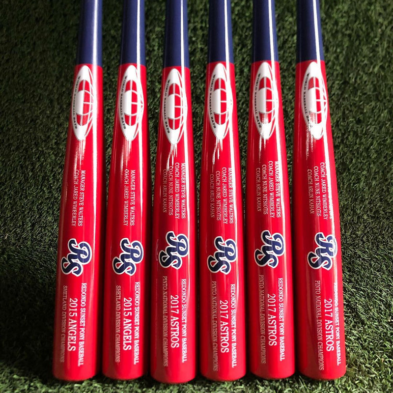 Custom Wood Trophy Baseball Bats by World Baseball Bats